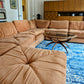 7-piece vintage modular pit sectional by selig of monroe | after milo baughman
