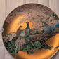 10 1/4" Golden Tranquity Pheasant and Cherry Blossom Plate 1986 The Hamilton Collection #1,747/15,000