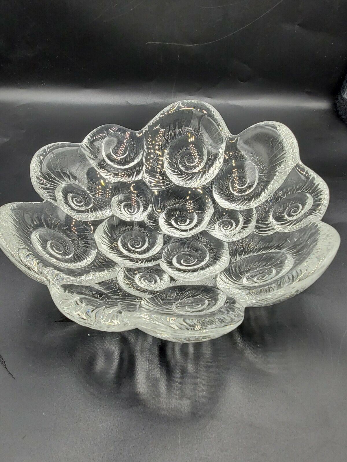 Nautilus Art Glass 7" Bowl