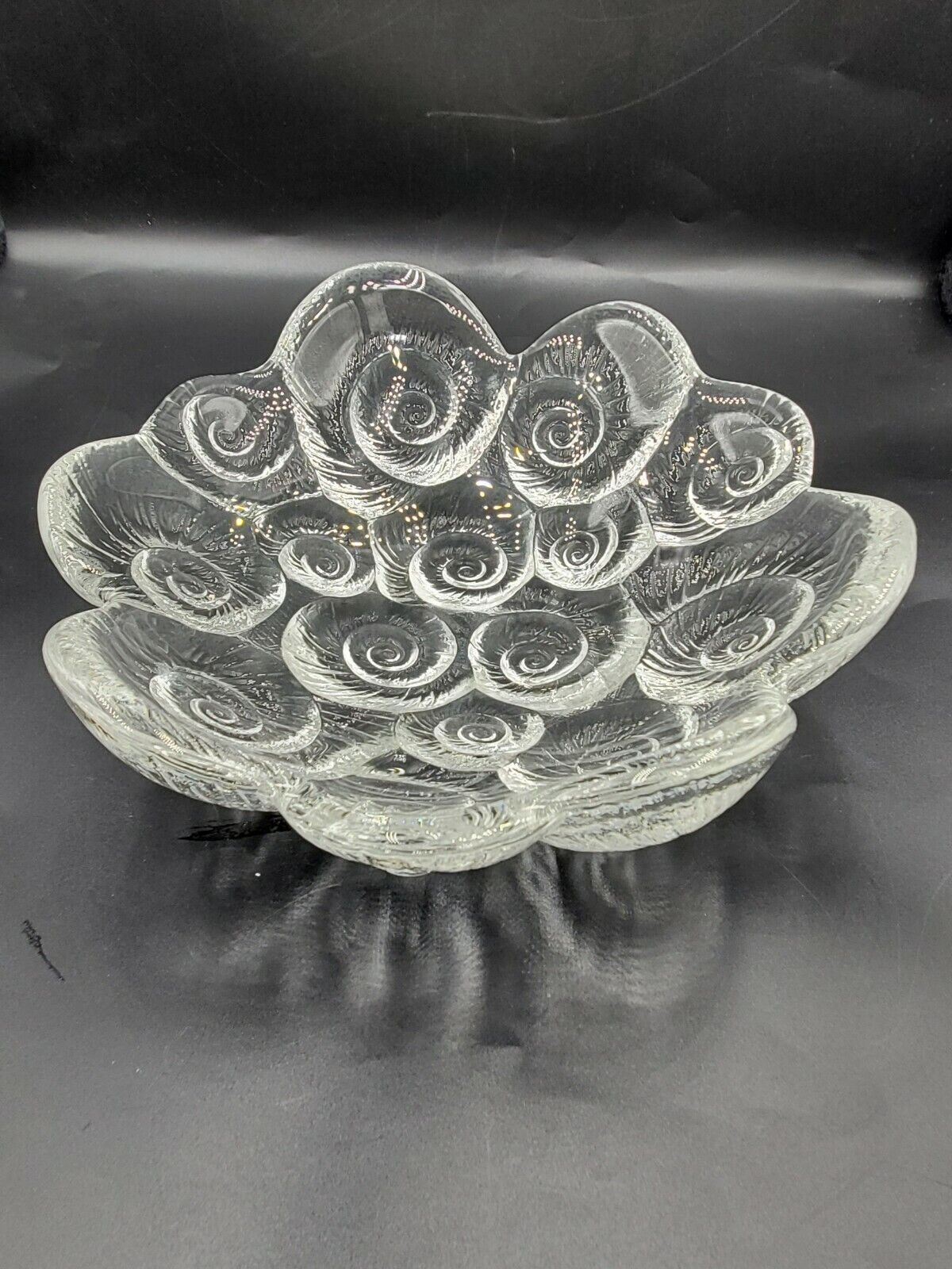 Nautilus Art Glass 7" Bowl