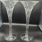 Pair J G Durand France Crystal Candlestick Candle Holders 12 inch.