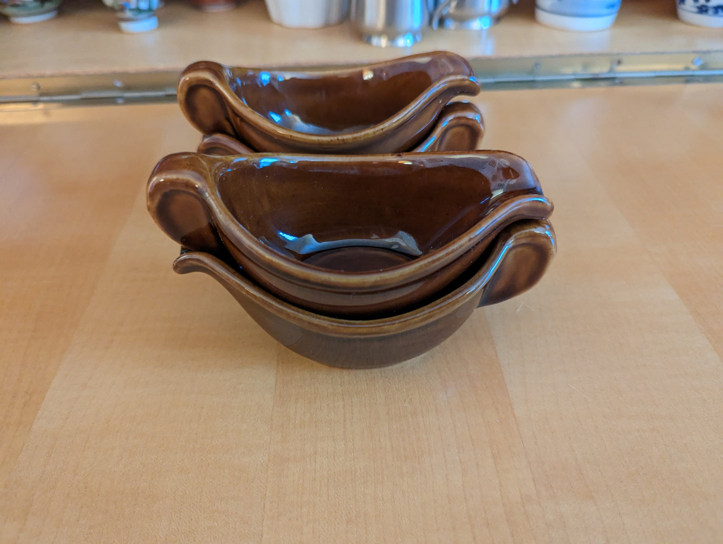 Brown Ceramic Gravy Boats